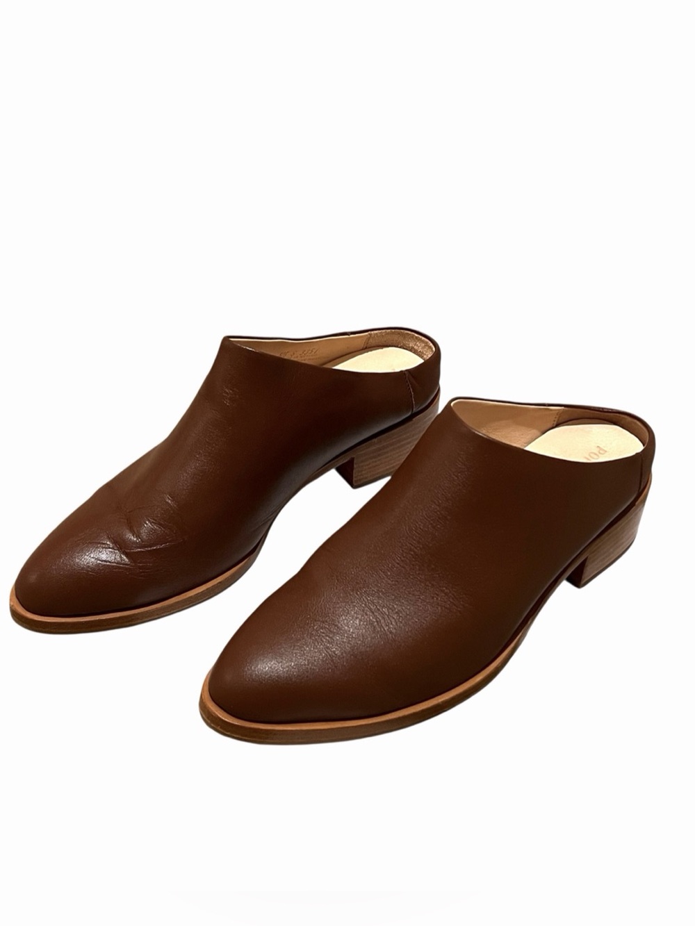 Poppy Barley The Low Down Heeled Mule Brown Fall US 8.5